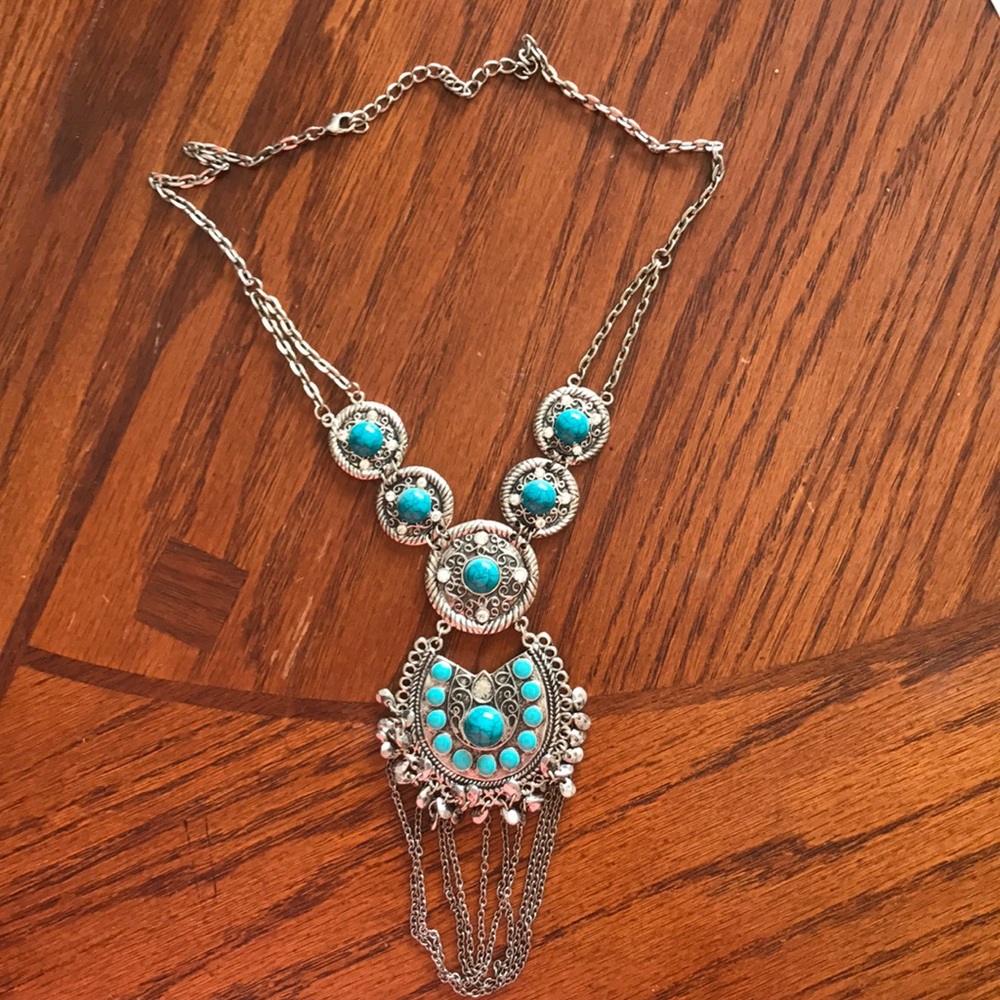 Turquoise necklace.